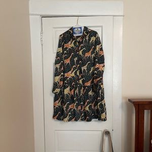 J Crew giraffe print dress- worn once!